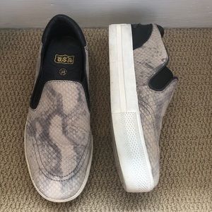 Snakeskin Slip-On Sneaker
